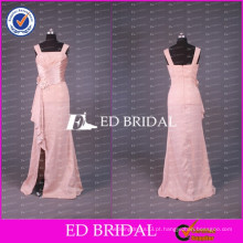 2017 ED Bridal Real Sample Cap Sleeve Ribbon Sash Split Side Longo Mãe Do Vestido De Noiva Feito Na China